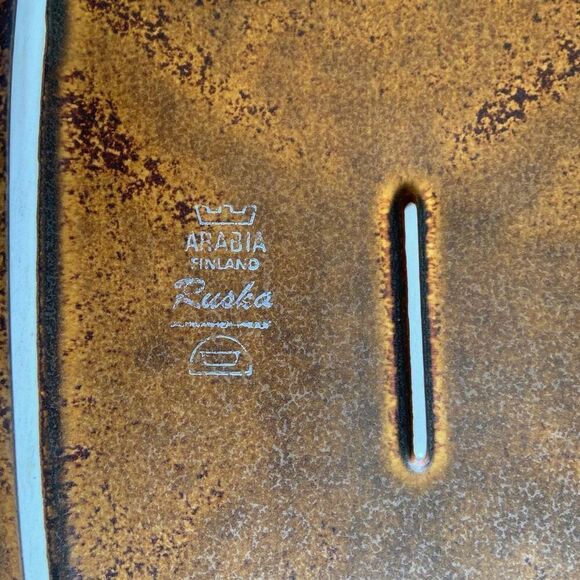 ARABIA Ruska Finland Stoneware Platter - Picture 7 of 11